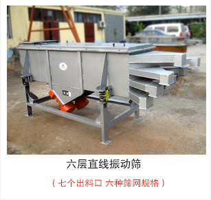 六層直線振動(dòng)篩加裝制成裝置，灰色油漆出口產(chǎn)品