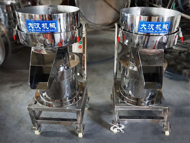 450型過濾篩機(jī)實(shí)拍：單層過濾篩過濾，多用于液體物料的使用。