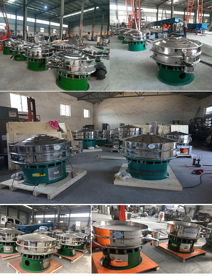 展示廳展示旋振篩，批量展示不銹鋼振動篩，包裝氣體保護(hù)振動篩，批量展示碳鋼旋振篩